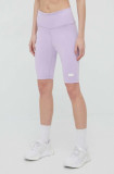 Cumpara ieftin Arkk Copenhagen pantaloni scurti femei, culoarea violet, neted, high waist