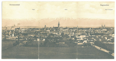 3130 - SIBIU, Romania - 3 old postcards - unused - 1917 foto