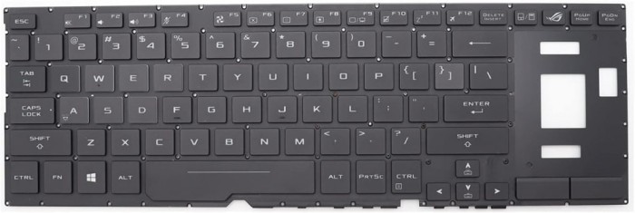 Tastatura Laptop Gaming, Asus, Rog Zephyrus GX501V, GX501VI, GX501VIK, GX501VS, GX501VSK, GX501GI, V161162AS1, 0KNB0-6613US00, iluminata RGB, layout U