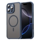 Husa iPhone 16 Pro Max Asteroid GSM HaloFrost II MagSafe, bleumarin