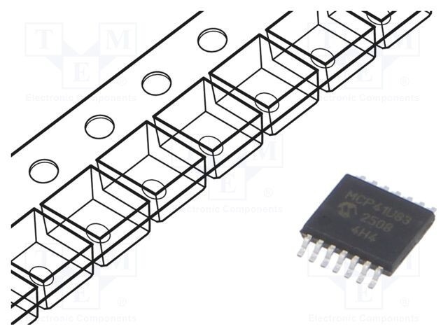 Poten&Aring;&pound;iometru digital 10k&Icirc;&copy; I2C SPI 10bit 1 canal TSSOP14 SMD Microchip