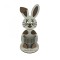 Iepuras decorativ cu suport 24 cm lungime x 12 cm latime x 11 cm inaltime pentru creioane sau ou personalizat cu textul Paste fericit confectionata di