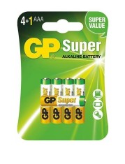 Baterie GP Batteries, Super Alcalina AAA (LR03) 1.5V alcalina, blister 5 buc. &quot;GP24A4/1-2PL5&quot; &quot;GPPCA24AS126&quot; (timbru verde 0.2 lei) - 388764