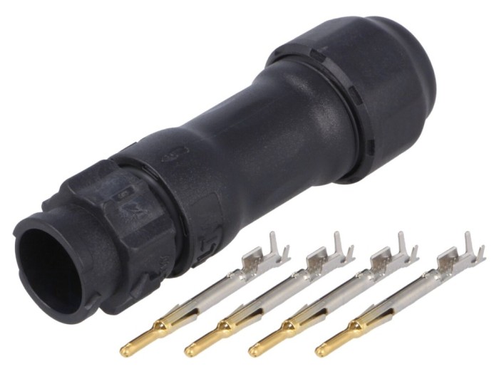 Conector circular tată 4 pini IP68