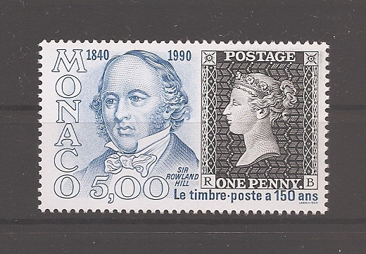 Monaco 1990 - Cea de-a 150-a aniversare a lui Penny Black, MNH