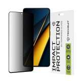 Folie sticla Xiaomi Poco X6 Pro Techsuit 111D Privacy Full&Atilde;&sbquo;&Acirc;&nbsp;Glue, negru
