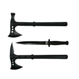 Cumpara ieftin Set Cutit de vanatoare cu doua taisuri si doua Toporare Survivor, DEPOX&reg;, otel inoxidabil