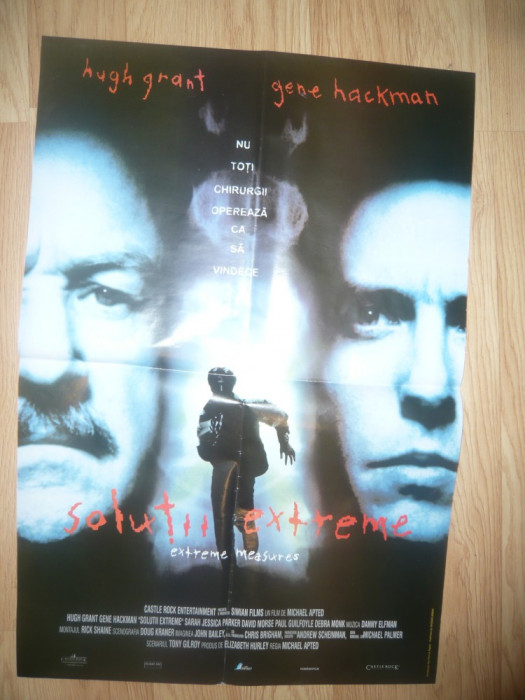 Afis Film - Solutii Extreme -1996 -cu Hugh Grant, Gene Hackman, Sarah Jessica Pa