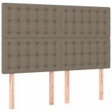 Cumpara ieftin Tablii de pat, 4 buc, gri taupe, 72x5x78/88 cm, textil