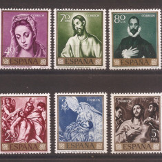 Spania 1961 - Ziua timbrului - Tablouri de El Greco, MNH