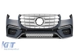 Bara frontala A Design Line cu grila crom/neagra potrivita pentru Mercedes GLS X167 2020-2024 si dupa 2024 Performance AutoTuning