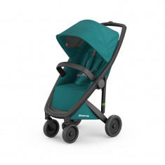 Carucior, Greentom, Classic Upp, 100% Ecologic, Black Teal foto