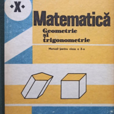 Matematica - Geometrie si trigonometrie, manual pentru clasa a Xa