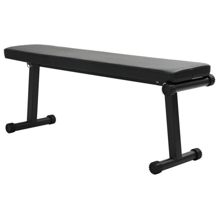 vidaXL Banca pliantă pentru greutăți 100 kg Negru 107x27x41 cm Oțel