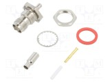 Conector TNC soclu mamă 50&Omega; crimpat POM aurit AMPHENOL RF