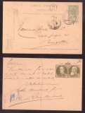 Belgium 1906 Postcard Postal stationery Herenthals to Bruxelles D.512