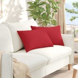 vidaXL Perne pentru canapea 2 pcs Roșu 60 x 40 cm țesătură 42013665