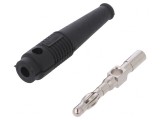 Mufă Banană 4mm Neagră 32A
