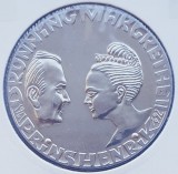 190 Danemarca 200 kroner 1992 Silver Wedding Anniversary km 876 argint