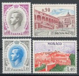 Monaco 1971 Mi 1017/20 MNH - Rainier III, Palatul Regal