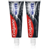 Colgate Advanced White Pasta de dinti albire cu cărbune activ 2x75 ml