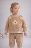 Cumpara ieftin Costum maro de pluș cu față de urs &ndash; Bymurat &ndash; Turcia (Marime Disponibila: 6-9