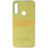 Husa Huawei P Smart Z, TPU, Piele Eco, Denim, Verde