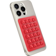 Suport adeziv universal, flippy, pentru telefon/tableta, cu 24 ventuze, potrivit pentru tik-tok/selfie/vizionare video, din silicon, 8 x 5.5 x 1 cm, r foto