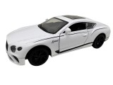Macheta Bentley Continental alb 1:28 metal lumini si sunete usi deschise