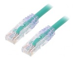Patch cord U/UTP Cat6a 0,5m Verde