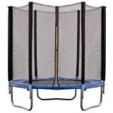 Trambulina cu plasa de protectie exterioara, 183 cm, 150 kg, albastru Household NewTrend