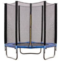 Trambulina cu plasa de protectie exterioara, 183 cm, 150 kg, albastru Household NewTrend