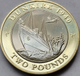 2 pounds 2020 Isle of Man / Insula Man, Dunkirk II , unc, Europa