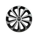 Set 4 Capace Roti 14 inchi (R14) Fame Gri-Negru, Compatibile Cu Toyota, Autohelix MSA