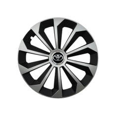Set 4 Capace Roti 16 inchi (R16) Fame Gri-Negru, Compatibile Cu Toyota
