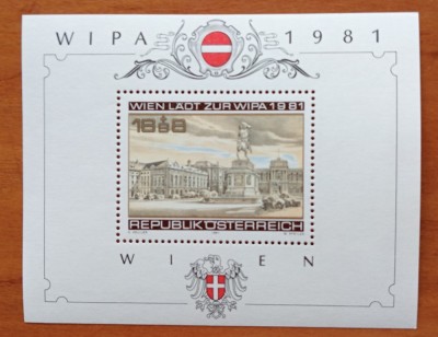 AUSTRIA -&amp;#039;&amp;#039;EXPO WIPA 1981&amp;#039;&amp;#039;COLITA-MNH -NESTAMP foto