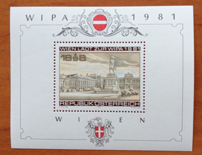 AUSTRIA -&#039;&#039;EXPO WIPA 1981&#039;&#039;COLITA-MNH -NESTAMP