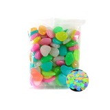 Pietricele Fosforescente Decorative Glow in The Dark, 200g, Luminoase Noaptea, Gradina, Acvariu, Decor, Multicolor