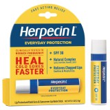 Balsam Buze Cu Protecție Solară, Herpecin-L, Lip Balm SPF30, Protecție &Icirc;mpotriva Herpesului Și Soarelui, Hidratare Buze Crăpate, 3 gr
