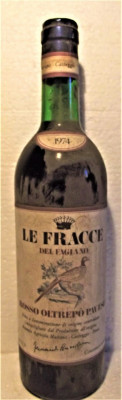 B 29- VIN OLTREPO PAVESE LE FRECCE DEL FAGIANO DOC recoltare 1974 cl 72 gr 12,5 foto