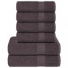 Set prosoape 6 piese Antracit 360 g/m&sup2; 100% bumbac