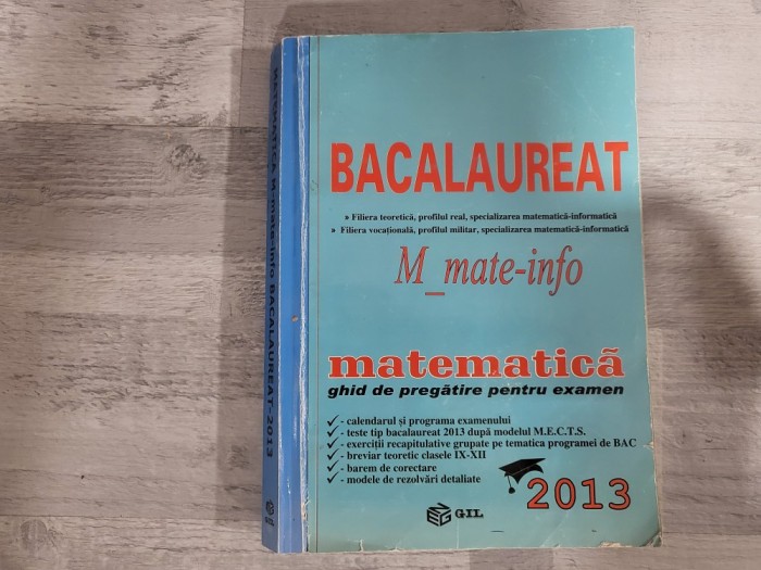 Bacalaureat matematica.Ghid de pregatire pentru examen de Mihai Baluna,Maria Elena Panaitopol,Mihai Piticari