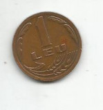 No(4) -moneda-Romania- 1LEU 1992, Cupru (arama)
