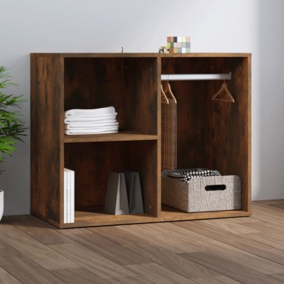 vidaXL Dulap de dressing, stejar fumuriu, 80x40x65 cm, lemn compozit foto