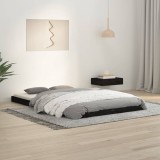 VidaXL Cadru de pat Small Double 4FT, negru, 120x190 cm lemn masiv pin
