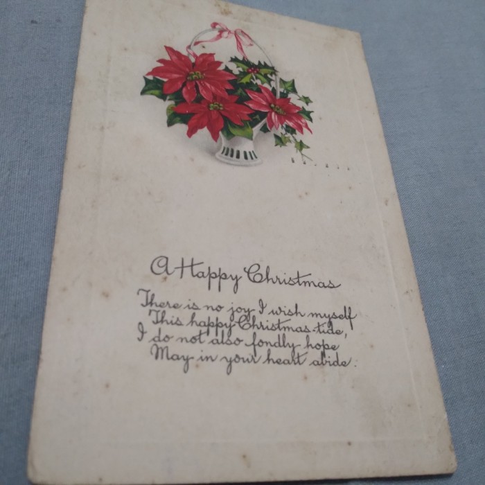 CARTE POSTALA FELICITARE 1924 CIRCULATA LA CHISODA TIMIS RARA !!!