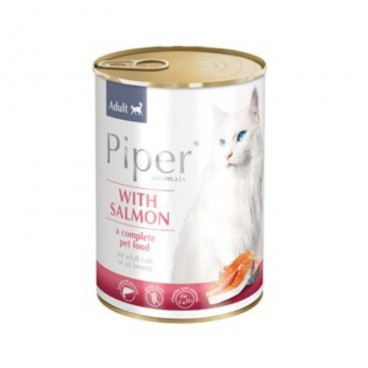Hrana umeda pentru pisici, Piper Cat, carne de somon, 400 g AnimaPet MegaFood foto