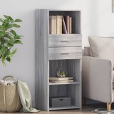 VidaXL Dulap &icirc;nalt, sonoma gri, 45x42,5x124 cm, lemn prelucrat