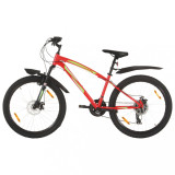 Bicicleta montana cu 21 viteze, roata 26 inci, 42 cm, rosu GartenMobel Dekor