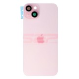 Capac baterie iPhone 15 PLUS PINK (cu geam camere si clame)